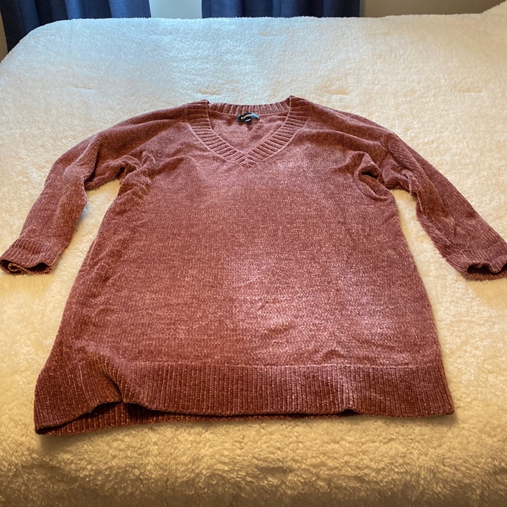Express velour sweater dress